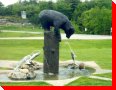 Bear and Fish Fountain - Gravenhurst, Ontario