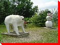 Polar Bear and Snowman - St. Stephen, New Brunswick