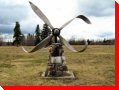 Damaged Airplane Propeller - Watson Lake, Yukon